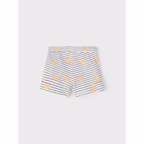 NAME IT Shorts Vigga Bright White Stripes